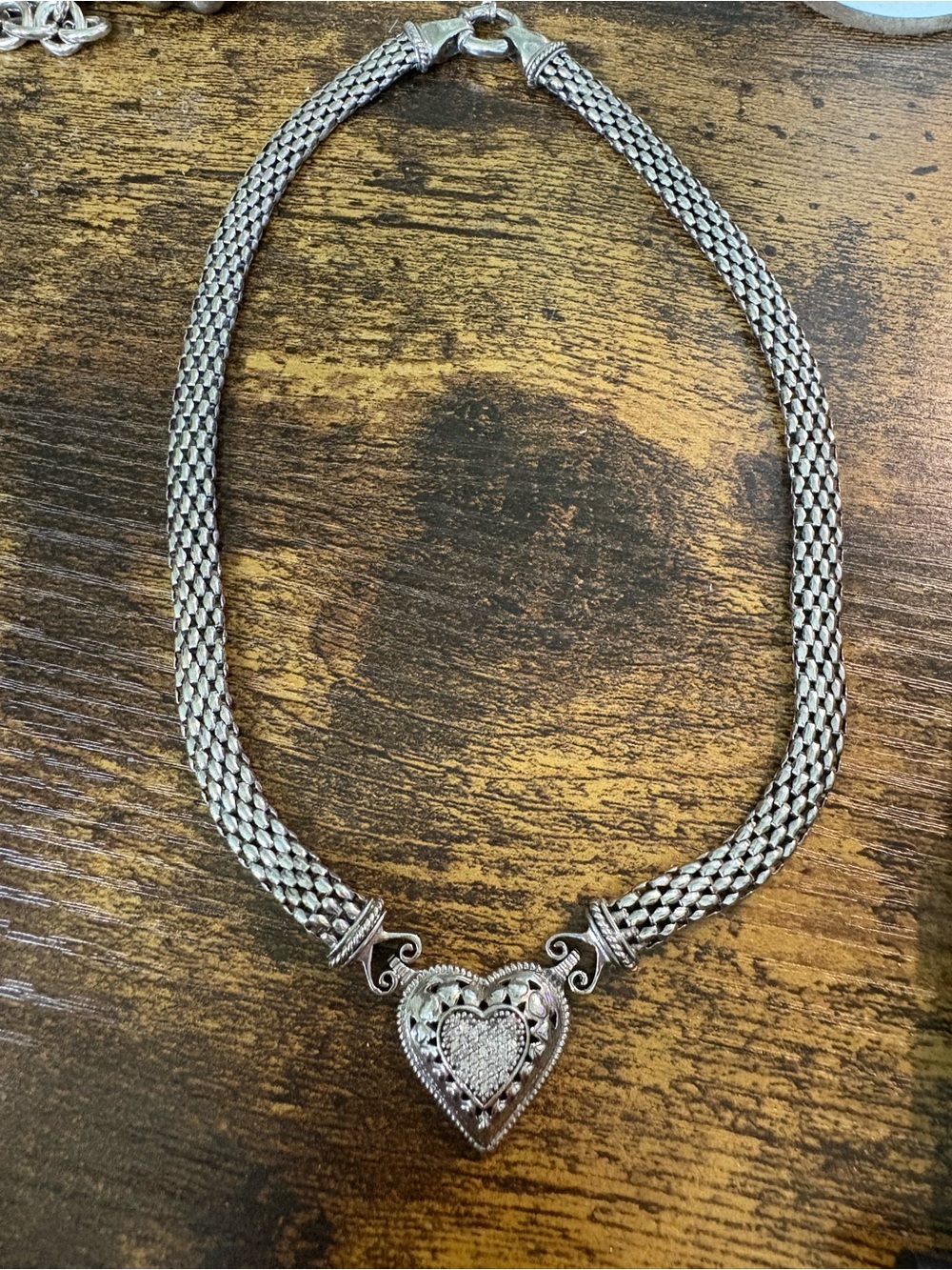 Diamond Heart Pendant Necklace